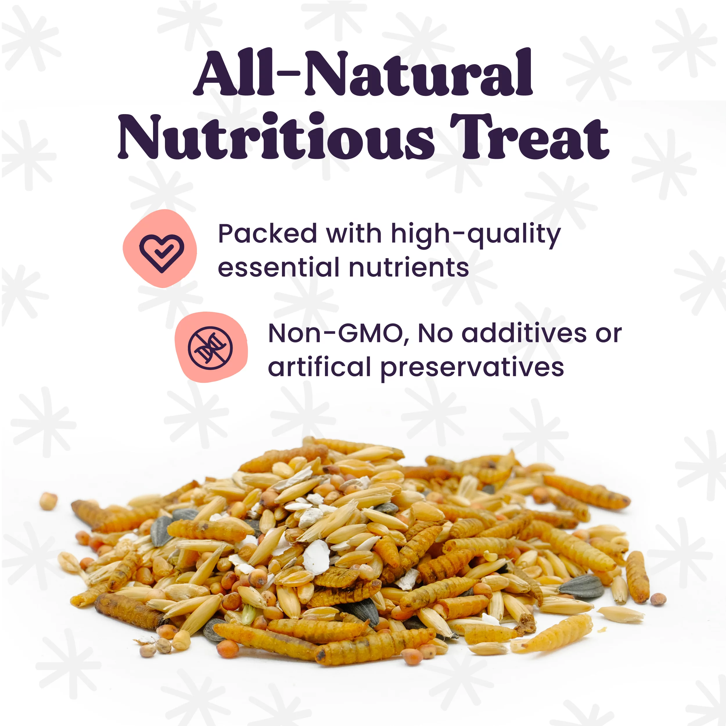 Herb Garden Chicken Treat - Black Soldier Fly Larvae with Herbs, Flowers & Seeds 2 Lbs.