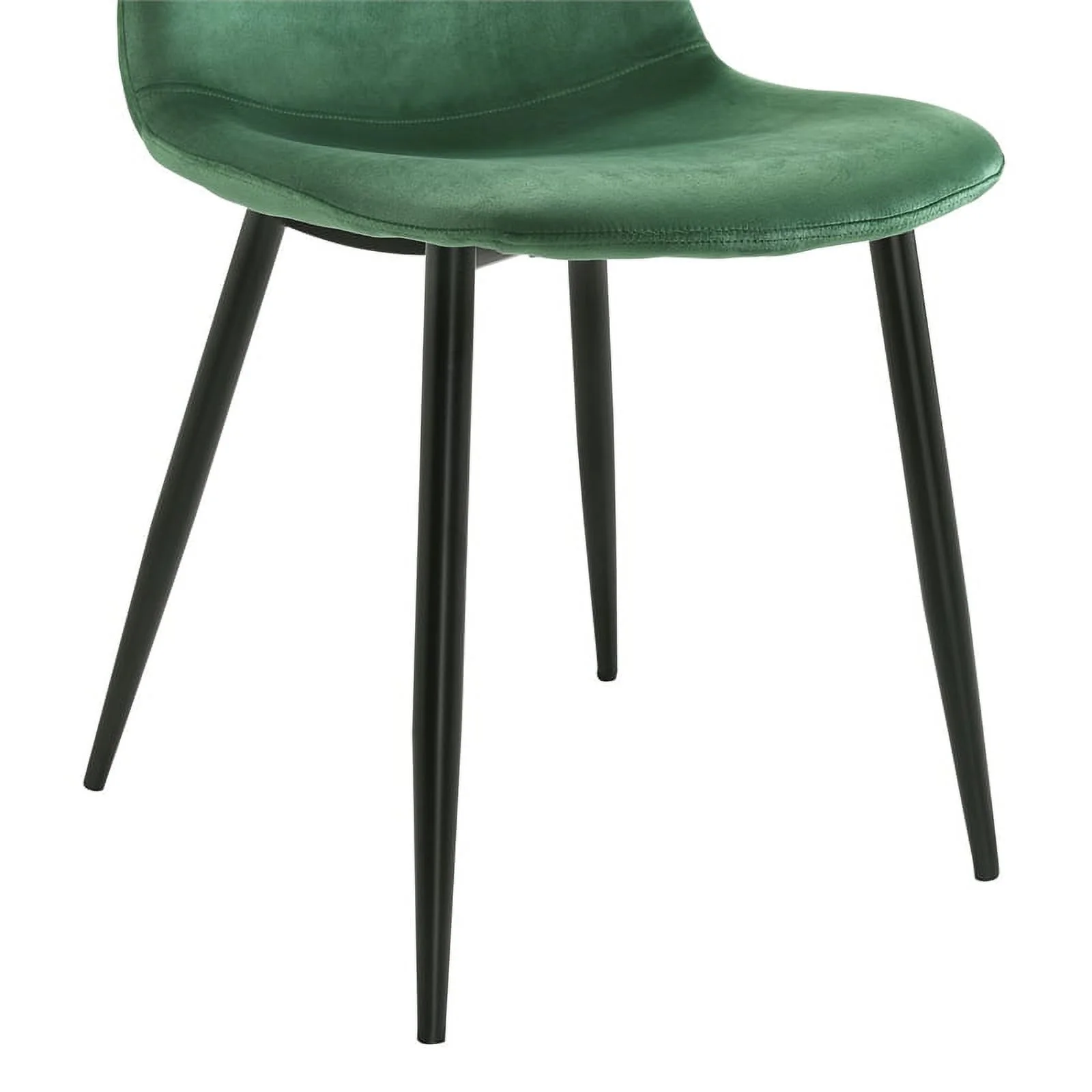 Picket House Furnishings Isla Velvet Side Chair in Emerald