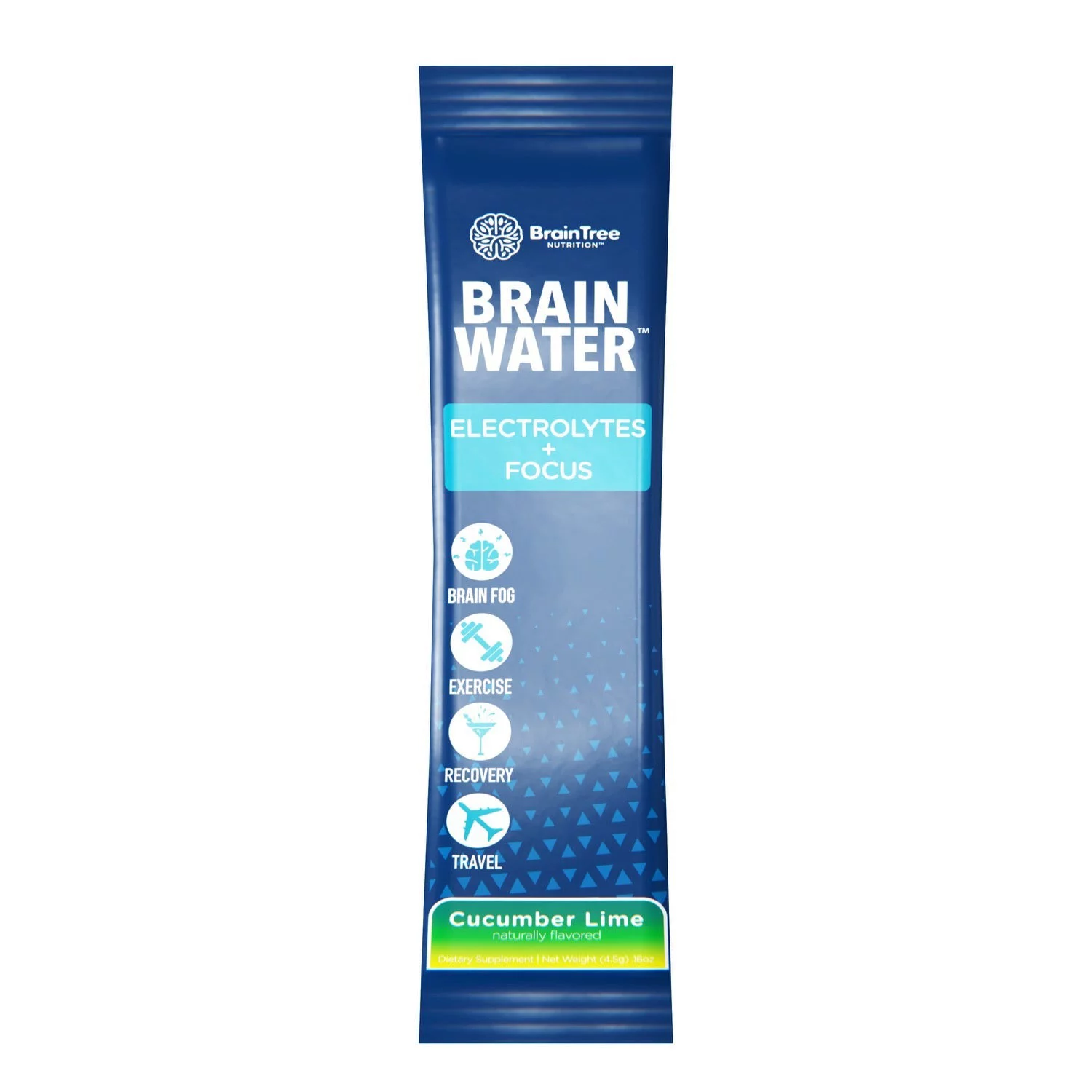 Brain Water: Electrolytes + Focus (Cucumber Lime 30 Pack)