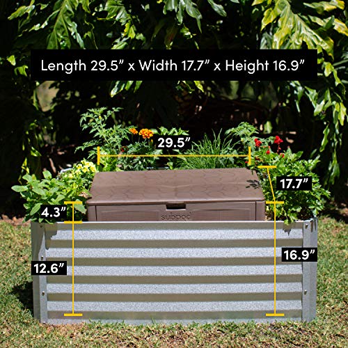 Subpod Compost Bin - Large Outdoor Worm Farm & Aerobic Composting System (33lb) - Smell-Free Food-Scrap Disposal for Healthy Soil - Low-Maintenance Garden Composter for Sustainable Living