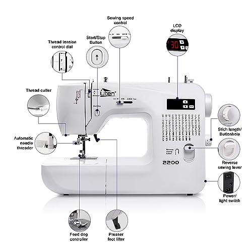 Sewing Machine Computerized Embroidery Sewing Machine with 60 Unique Built-in Stitch