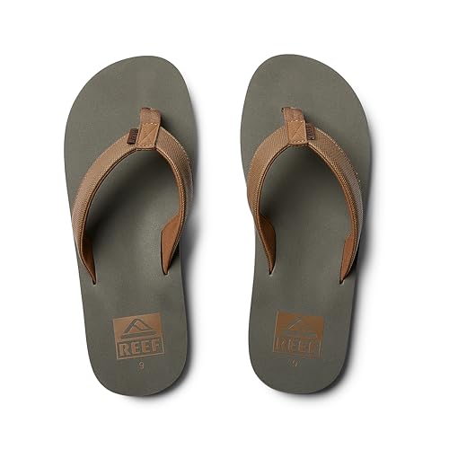 REEF Twinpin Men's Beach Flip Flop, Soft Cushion Footbed, Water Friendly
