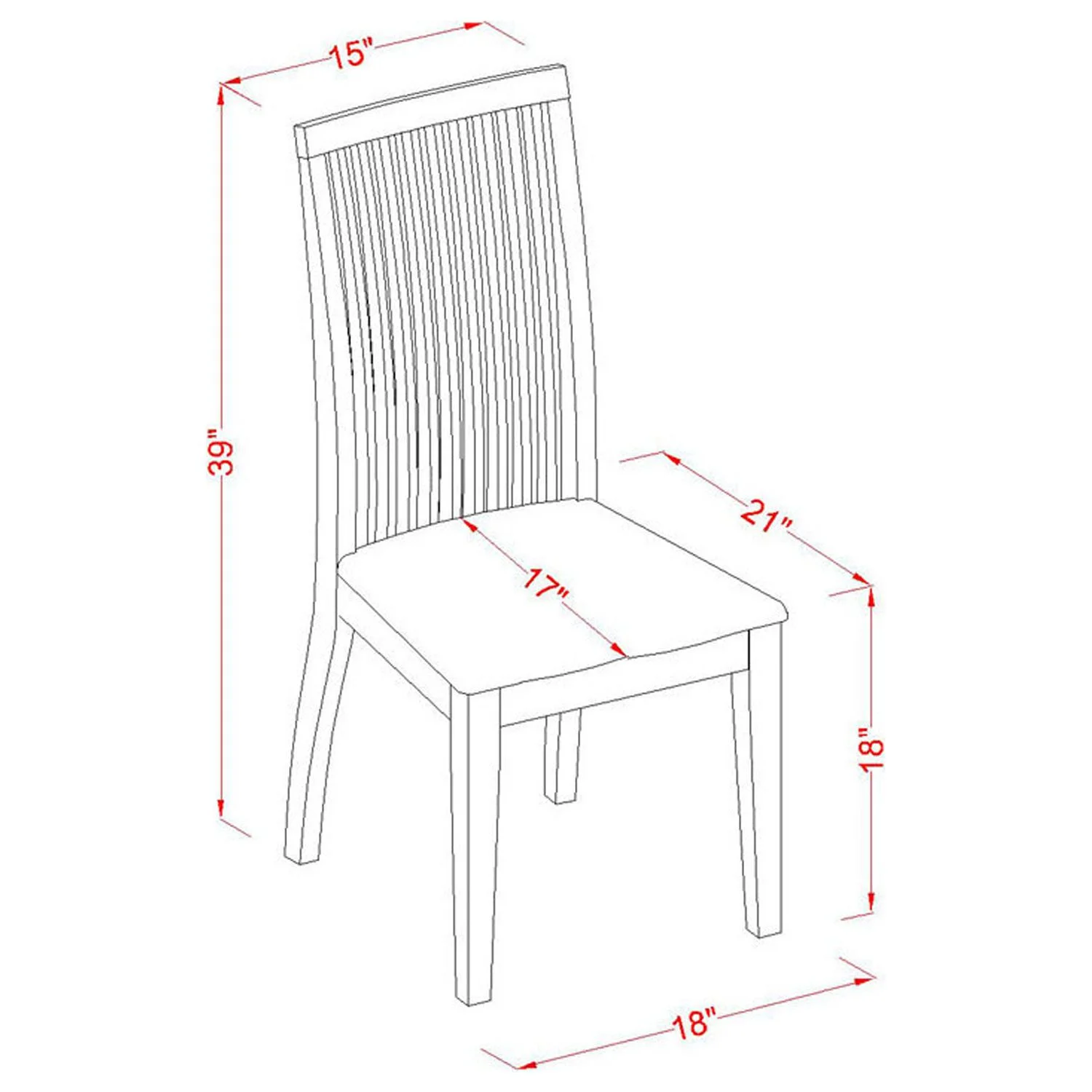 HomeStock Mountain Lodge 5-Piece Hartland Set With One Dining Table And Four Wood Seat Dinette Chairs In A Beautiful Linen White Finish.