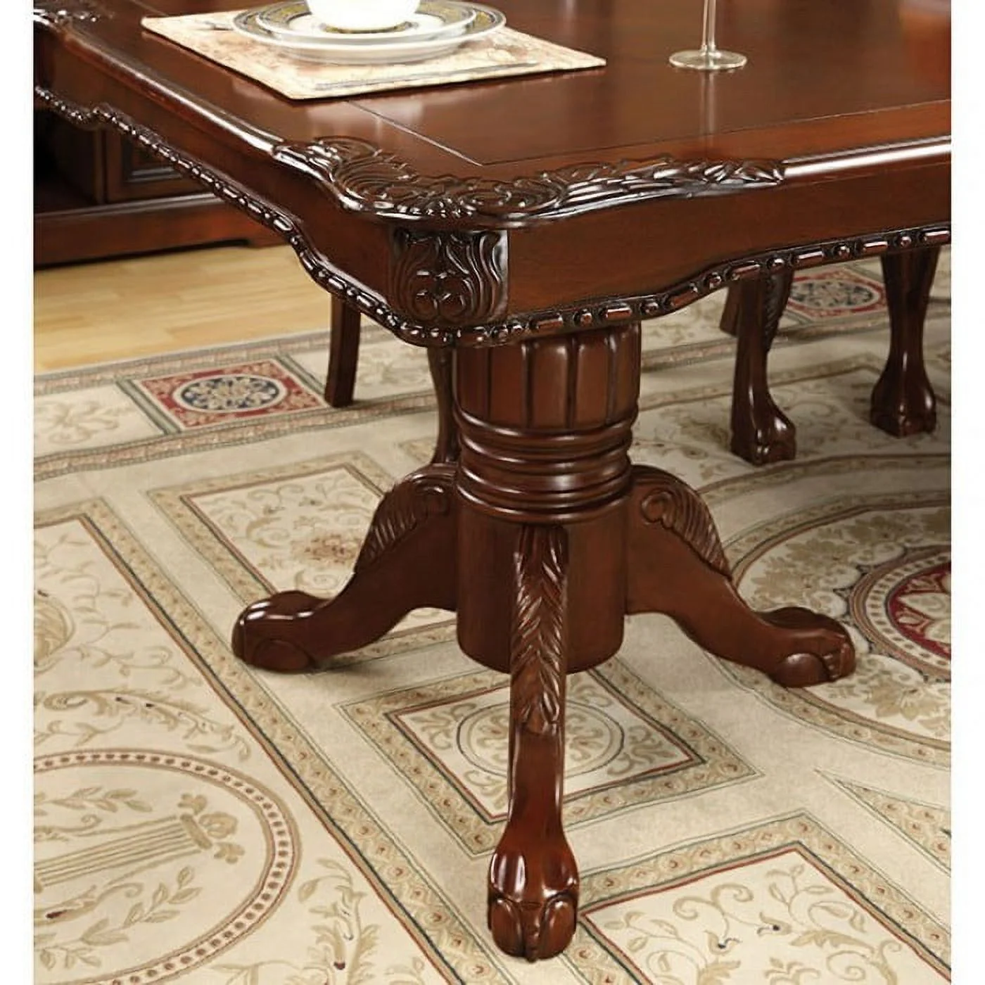 Dining Table w/ Double Pedestals