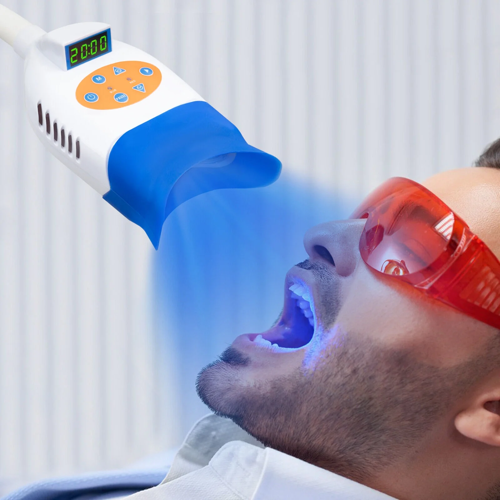 Mobile Pro Teeth Whitening Machine LED Light 36W Dental Teeth Whitening Lamp New,10 Tubes LED