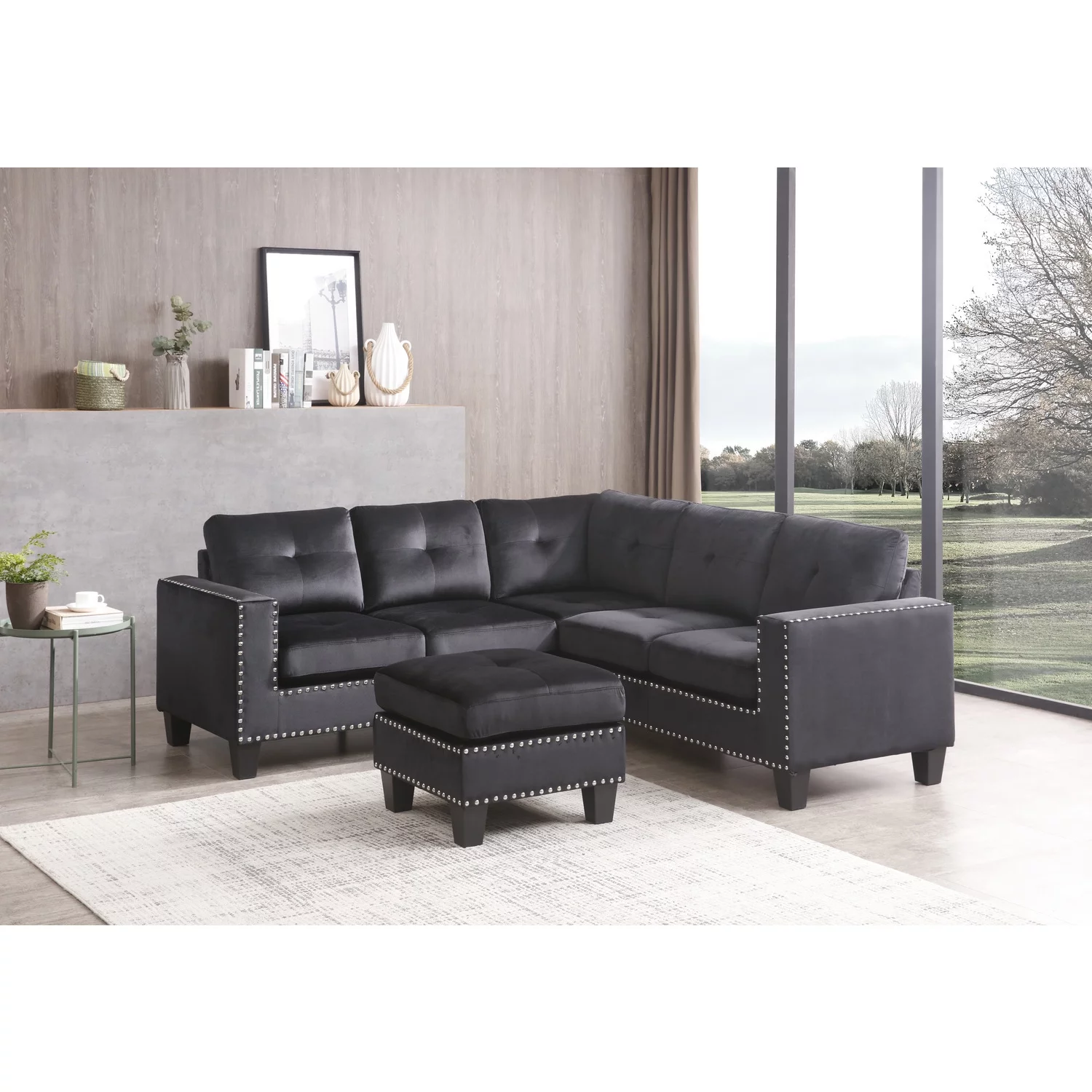 Maykoosh City Chic G311B-SC Sectional , Black
