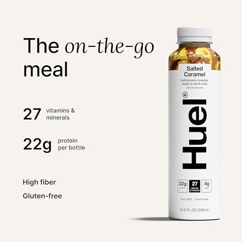 Huel Ready-to-Drink | Chocolate Meal Replacement Drink | High Protein Drink | Nutritionally Complete, Low Sugar, High Fiber, Plant Based, Vegan, Healthy | 20g Protein Per Bottle | 16.9 Fl Oz (12 Pack)