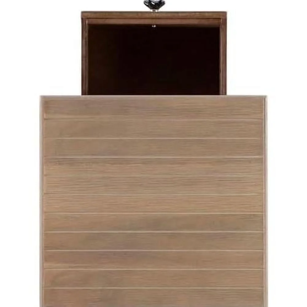 Wood Accent Starfish Coastal Side Table In Natural - Set Of 2