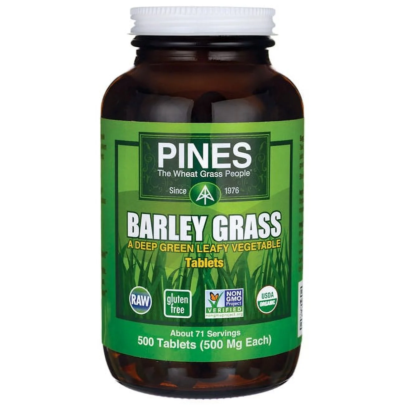 Barley Grass, 500 Tablets, Pines International