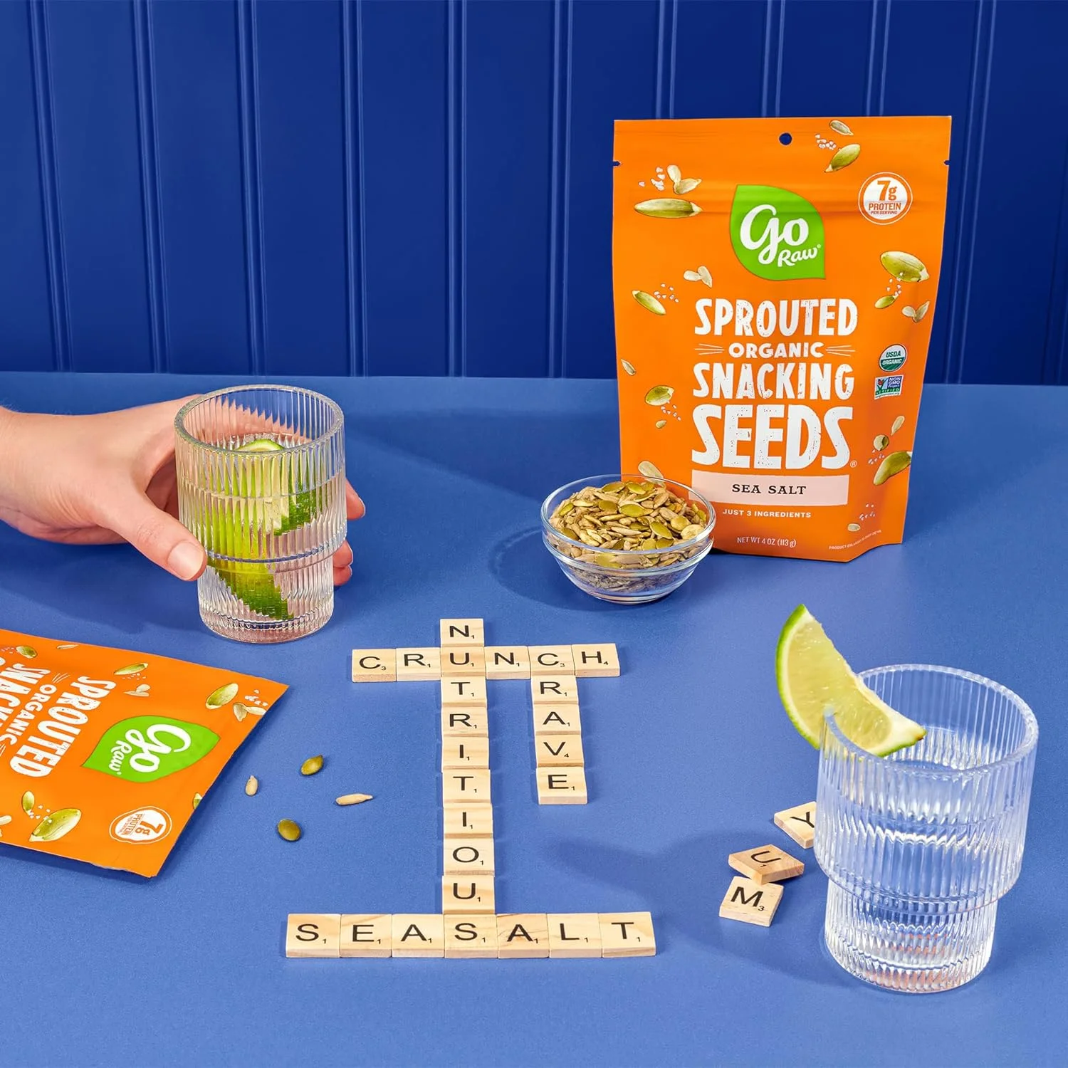 Go Raw - Seeds Snack Sea Salt, 4oz | Pack of 6