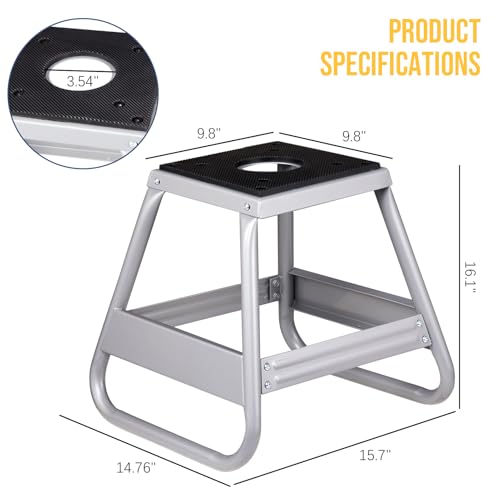 Motorcycle Lift Stand Dirt Bike Stand, Universal Steel Motocross Stand Dirt Bike Panel Stand Hoist Maintenance Lift Jack 1000LB Capacity