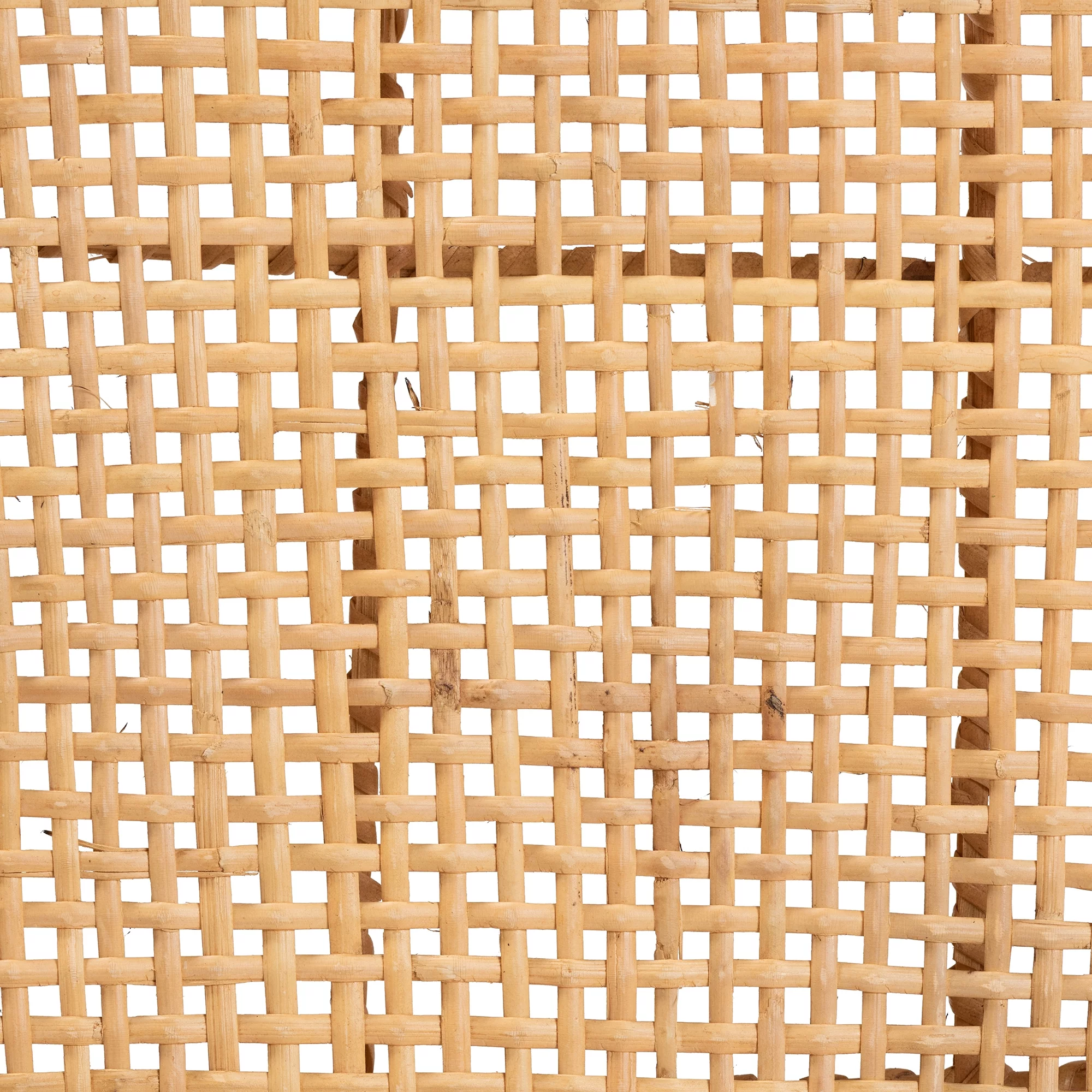 bali & pari Moscow Modern BoHo Natural Rattan and Walnut Brown Finished Wood Counter Stool