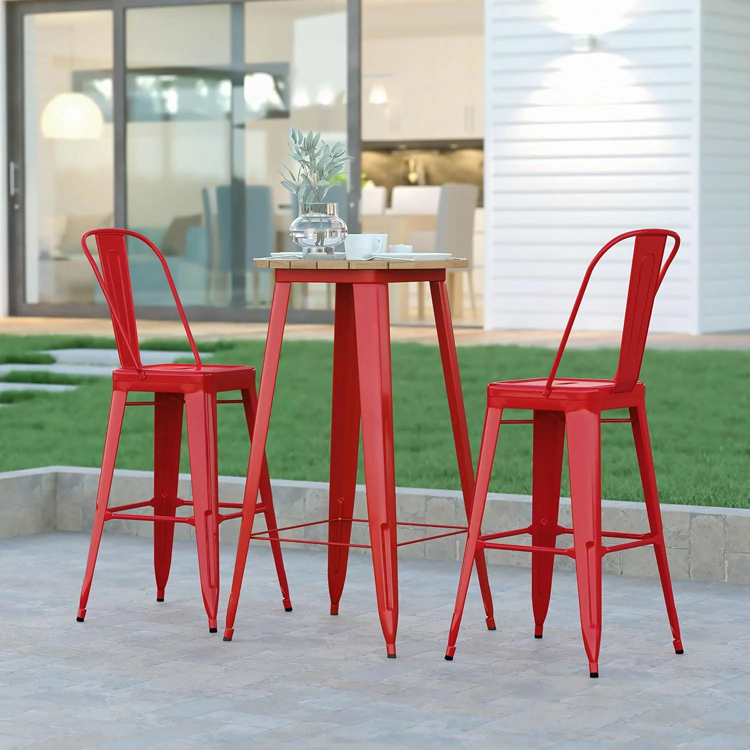 Drew Indoor/Outdoor Bar Top Table, 23.75