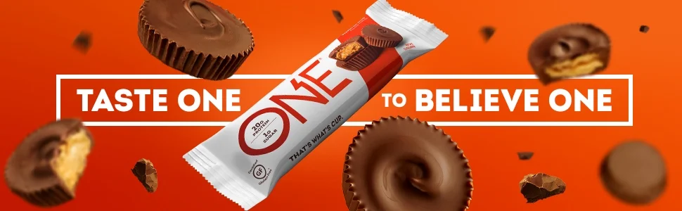 One Protein Supplement Bar, Peanut Butter Cup, 20g Protein, 12 Count