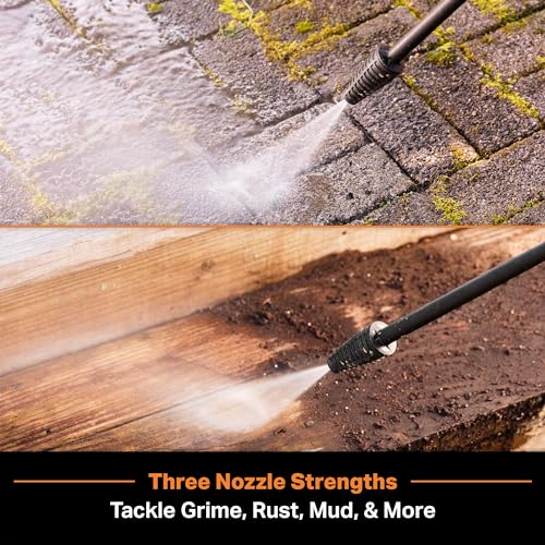 LawnMaster LT506-2000A Electric Pressure Washer 13 Amp 1.4 GPM 2300 Max PSI with Foam Bottle CSA Certified