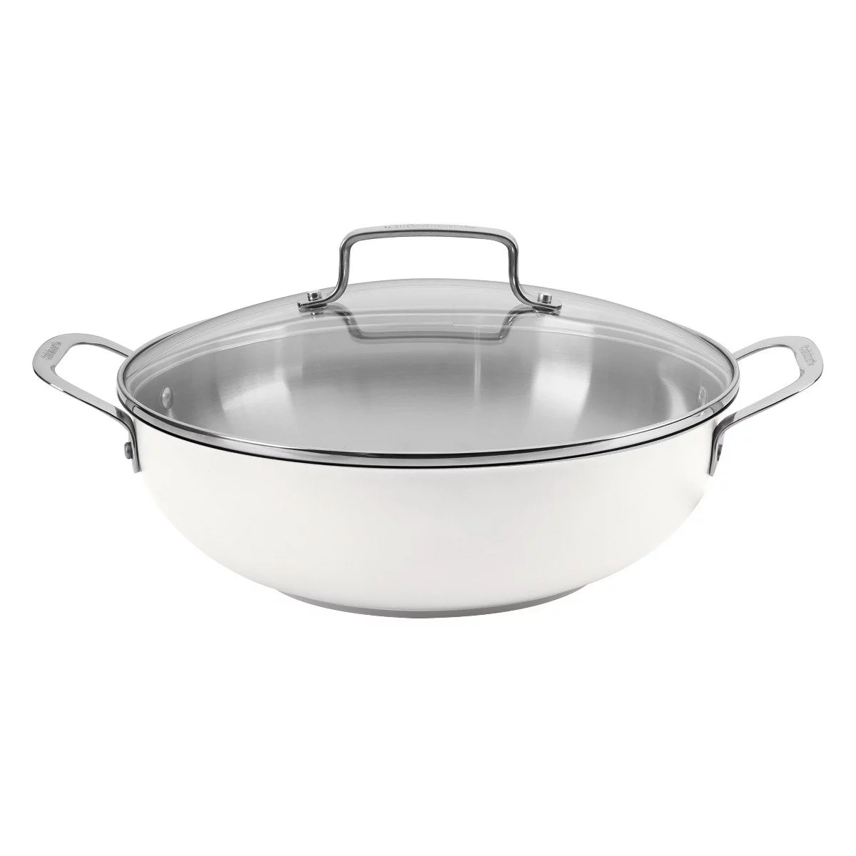 Cuisinart Matte White Stainless Steel All Purpose Pan with Cover | 12