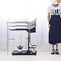 SOGES Height Adjustable Sofa Side Table Several C-table Laptop Stand End Standing Table, Black