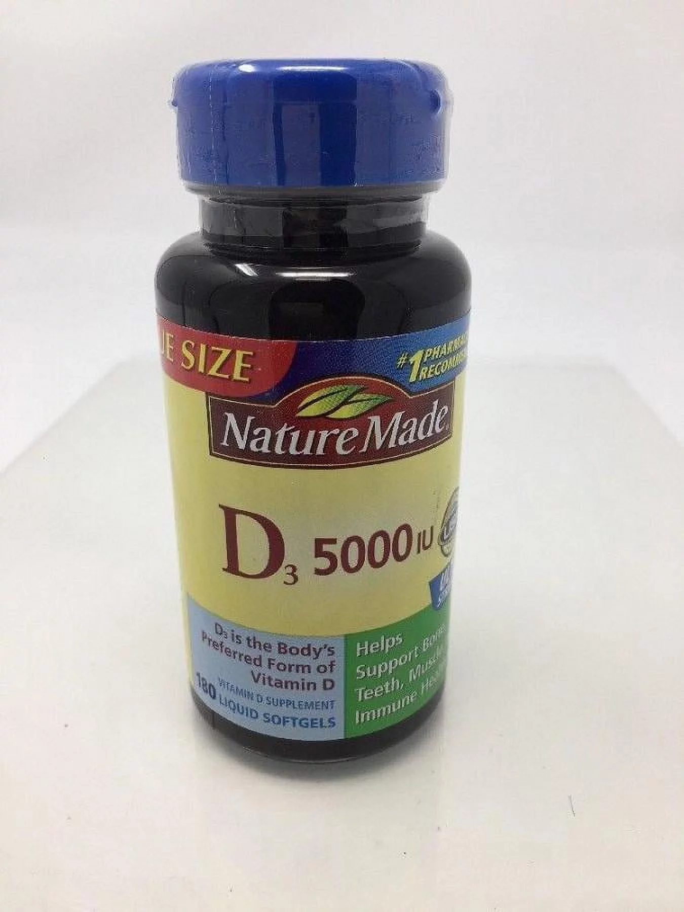 Nature Made Ultra Strength Vitamin D3 Softgels, 5000 IU, 50 Count