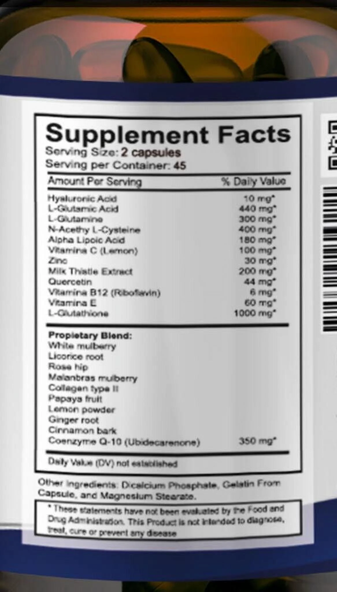 N-Ace-tyl L-Cysteine ( NAC) 3120Mg - 90 Capsules (Pack of 2)