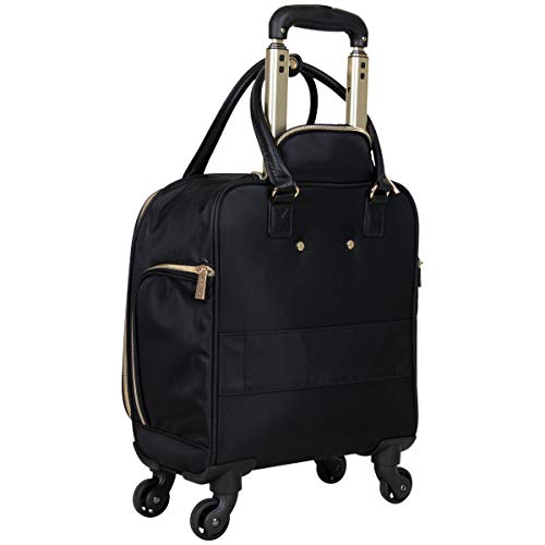Kenneth Cole REACTION Chelsea Chevron Quilted Luggage, Black, 24-Inch Checked