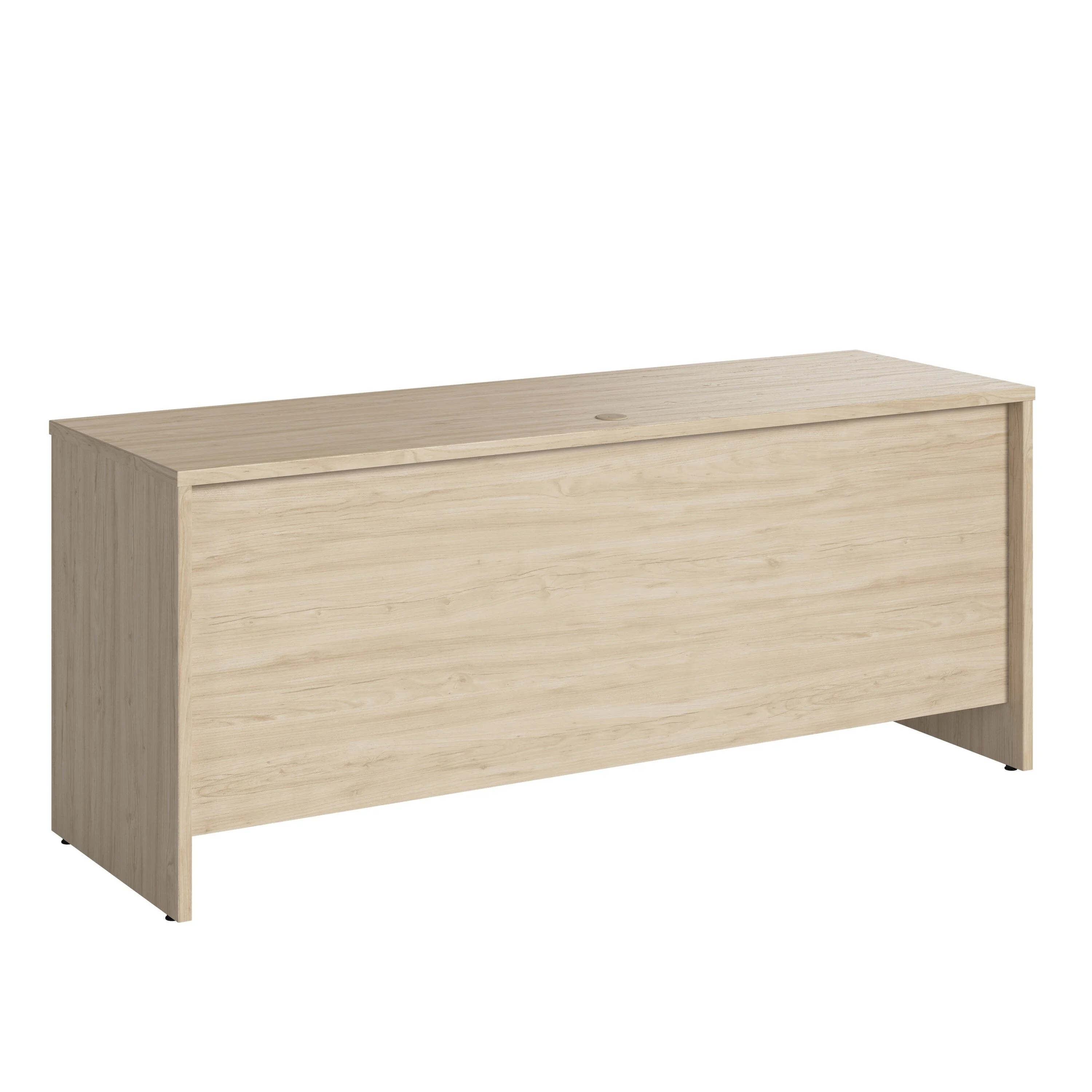 Studio C 72W x 24D Credenza Desk in Natural Elm - Engineered Wood