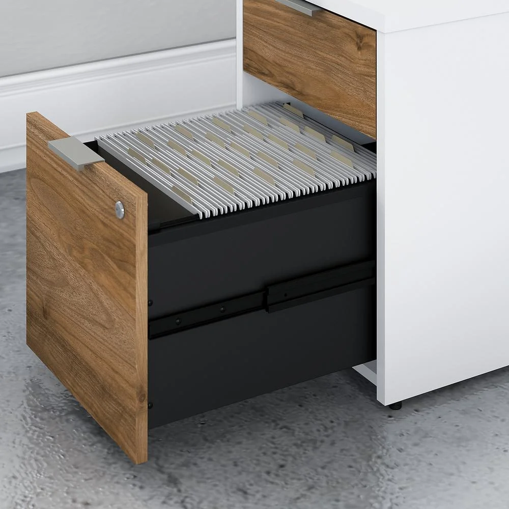 Bush Business Furniture Jamestown 60W L Shaped Desk with Drawers