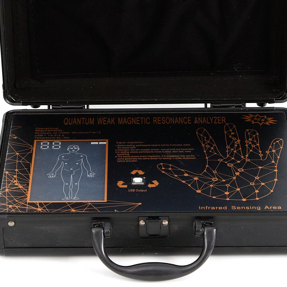 DENEST Quantum Magnetic Resonance Body Analyzer Body Health Analyzer Balck