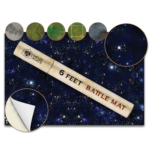 Battle Game Mat - 48x48 - Dungeons Tabletop Dragons Dice Role Playing Map - Wargaming RPG Warfare 40k Flames War - Reusable Miniature Figure Board Games - Warhammer Gaming Vinyl Mat