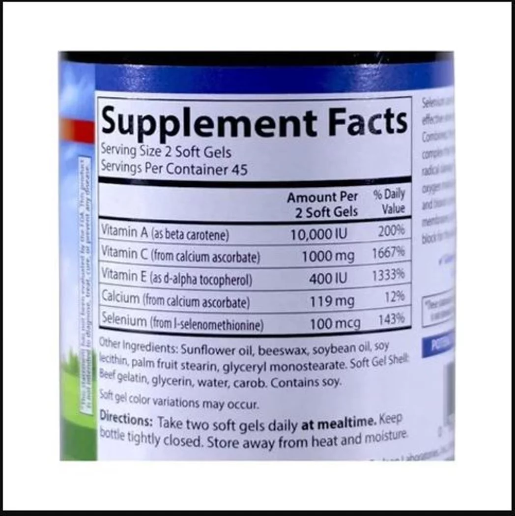 Carlson Labs - ACES + Zn Vitamins A, C, E Plus Selenium and Zinc - 180 Softgels