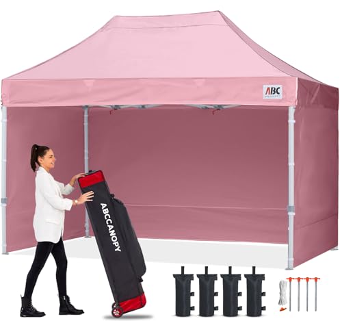 ABCCANOPY Easy Pop Up Canopy Tent with Sidewalls 10x10 Commercial -Series, White