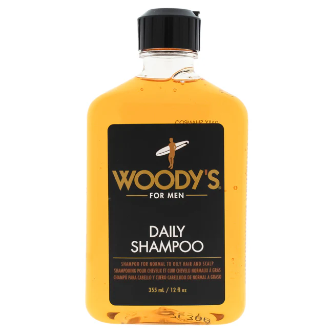 Daily Shampoo by Woodys for Men - 12 oz Shampoo