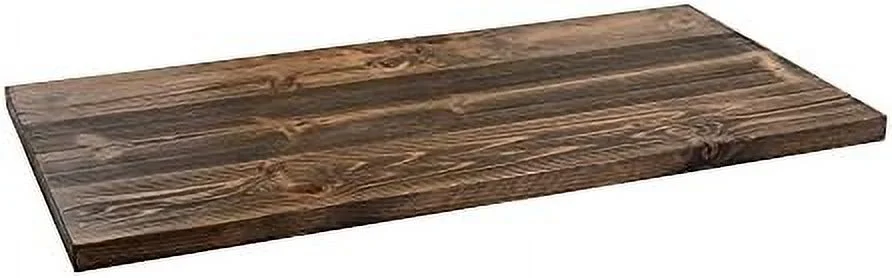 RUNFAYBIU Restore Solid Wood Coffee Table Top 18 in. x 36 in. x 1.25 in. Reclaimed Ponderosa Pine in Riverstone Grey