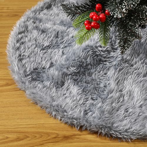 Sattiyrch Faux Fur Christmas Tree Skirt 36