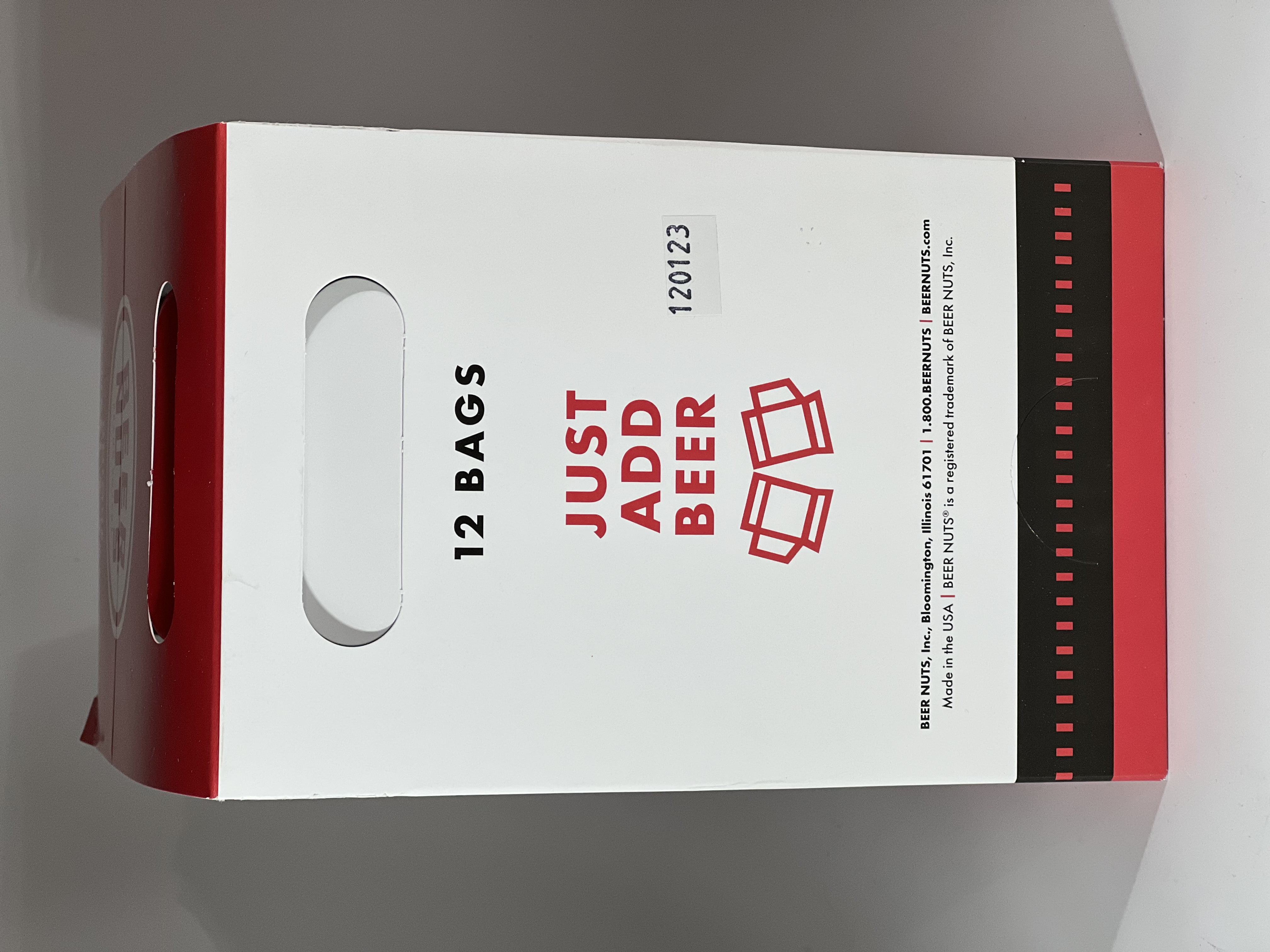 Beer Nuts Brand Whole Sweet and Salty Whole Cashews Tail Gating Snacks (12 individually wrapped bags in display box)