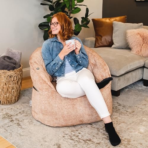 Big Joe Milano Lenox Denim Cobalt Beanbag Chair