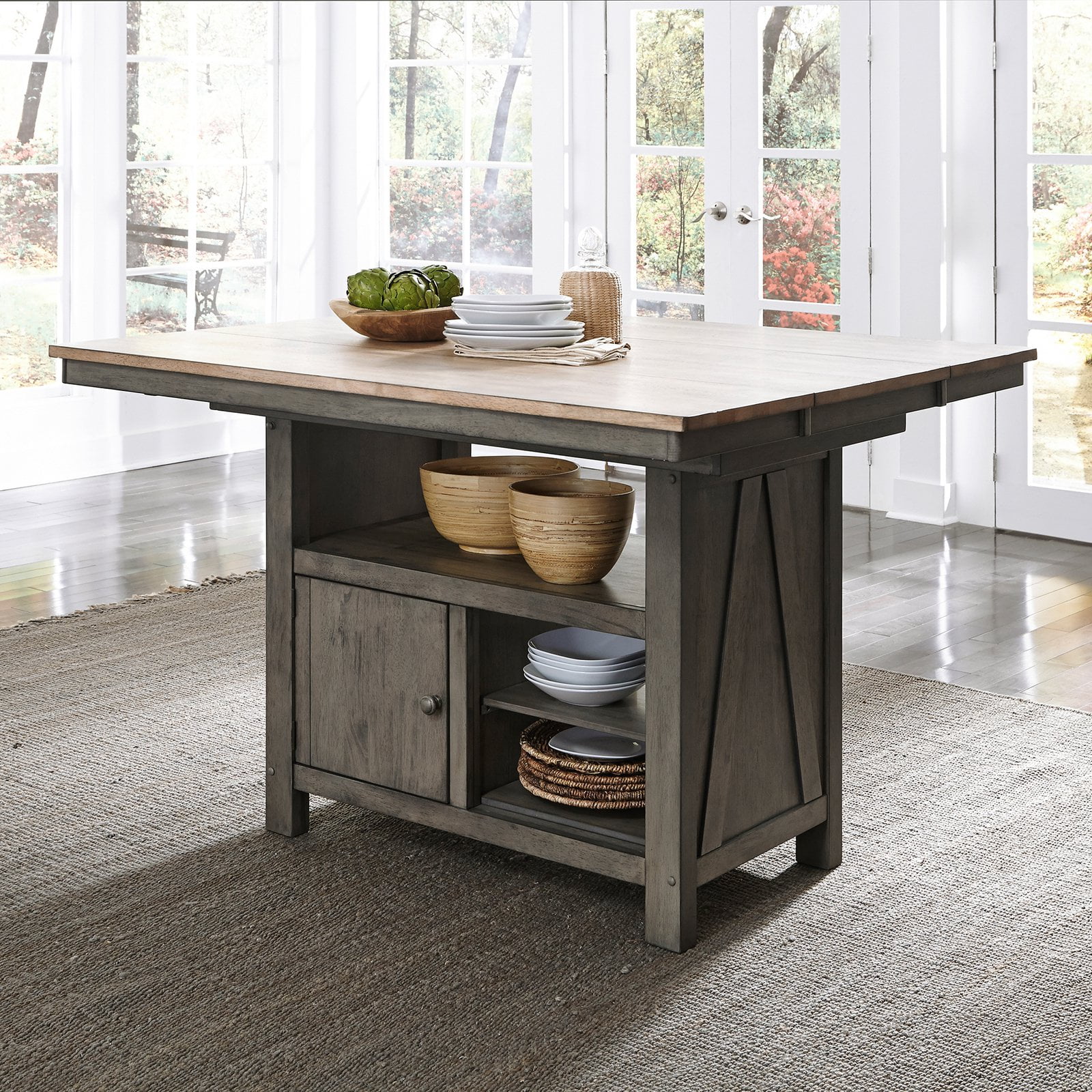 Liberty Furniture Industries Lindsey Farm Sandstone Kitchen Island