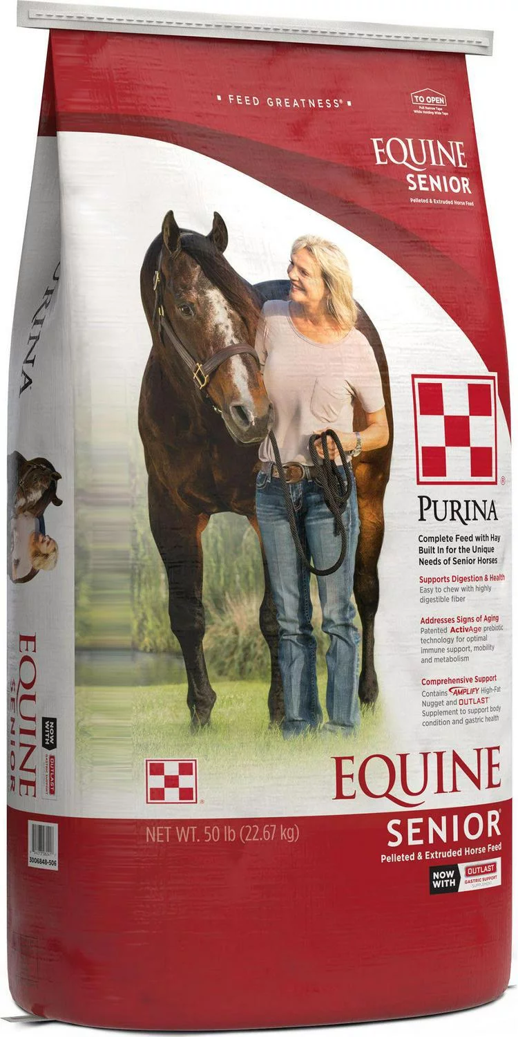 Purina Equine Senior Horse Feed, 50 lb.