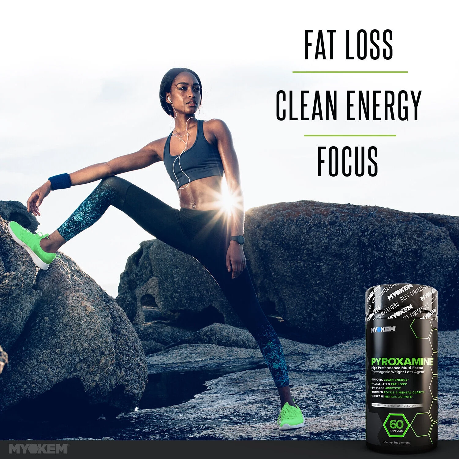 PYROXAMINE Professional Strength Fat Burner Weight Loss Diet Pill Supplement 60 Capsules