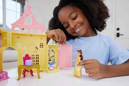 Mattel Disney Princess Toys, Moana Storytime Stackers Doll House with Moana Small Doll, 1 Animal Friend & 9 Accessories, Inspired by Disney Movie