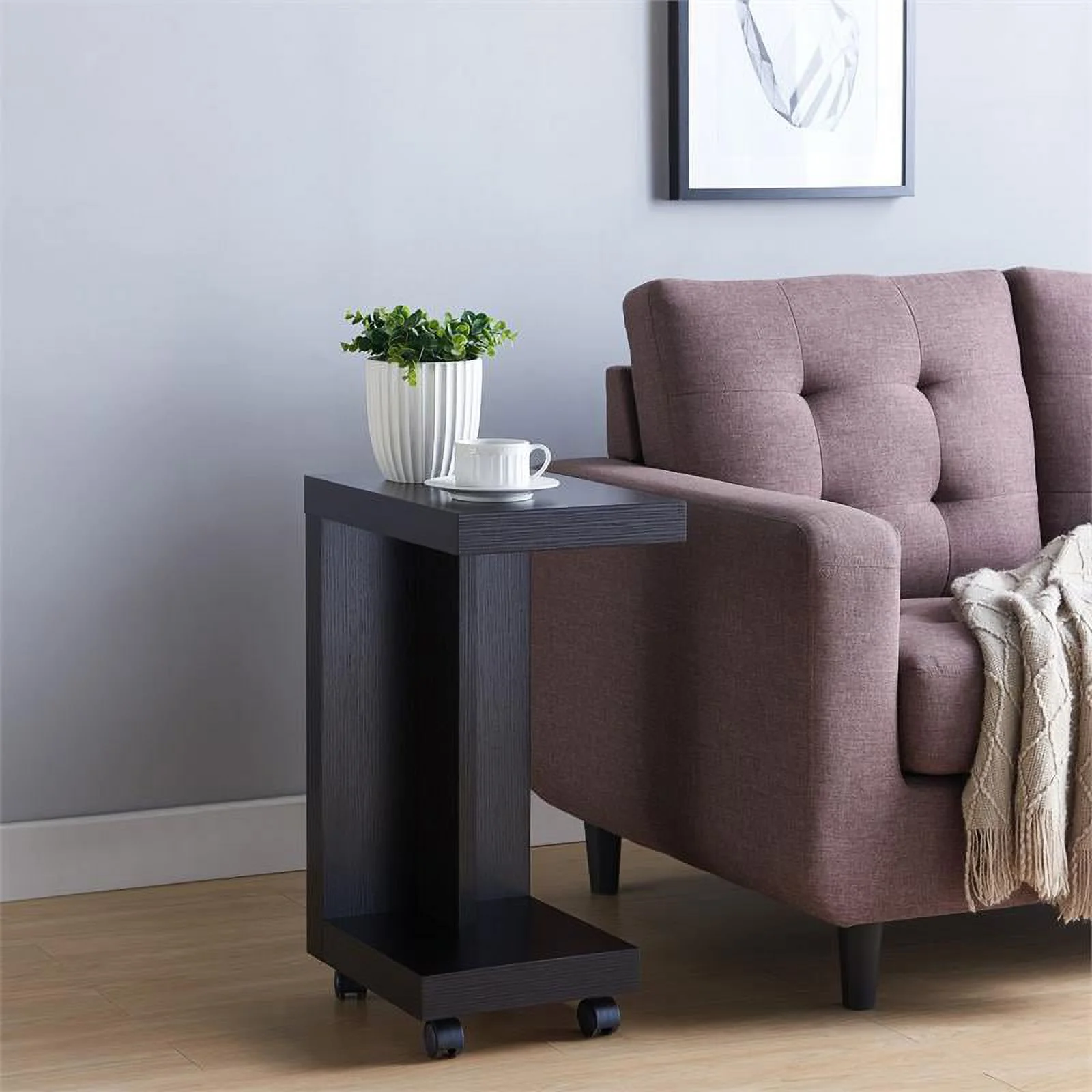 Furniture of America Carenza 3-Piece Wood Coffee Table Set in Black