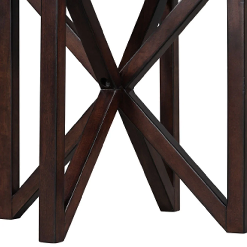 Modern simple glass coffee table, tempered glass coffee table solid wood base round transparent glass top modern living room terrace study coffee table