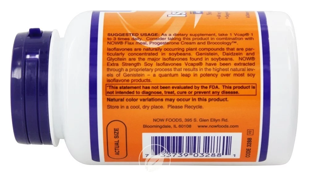 Now Foods Soy Isoflavones, 120 Caps / 60 Mg, Pack of 2