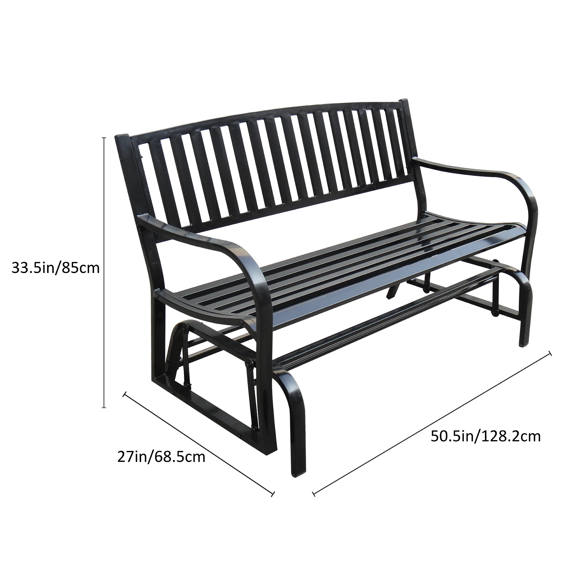 Abble Steel Glider Bench