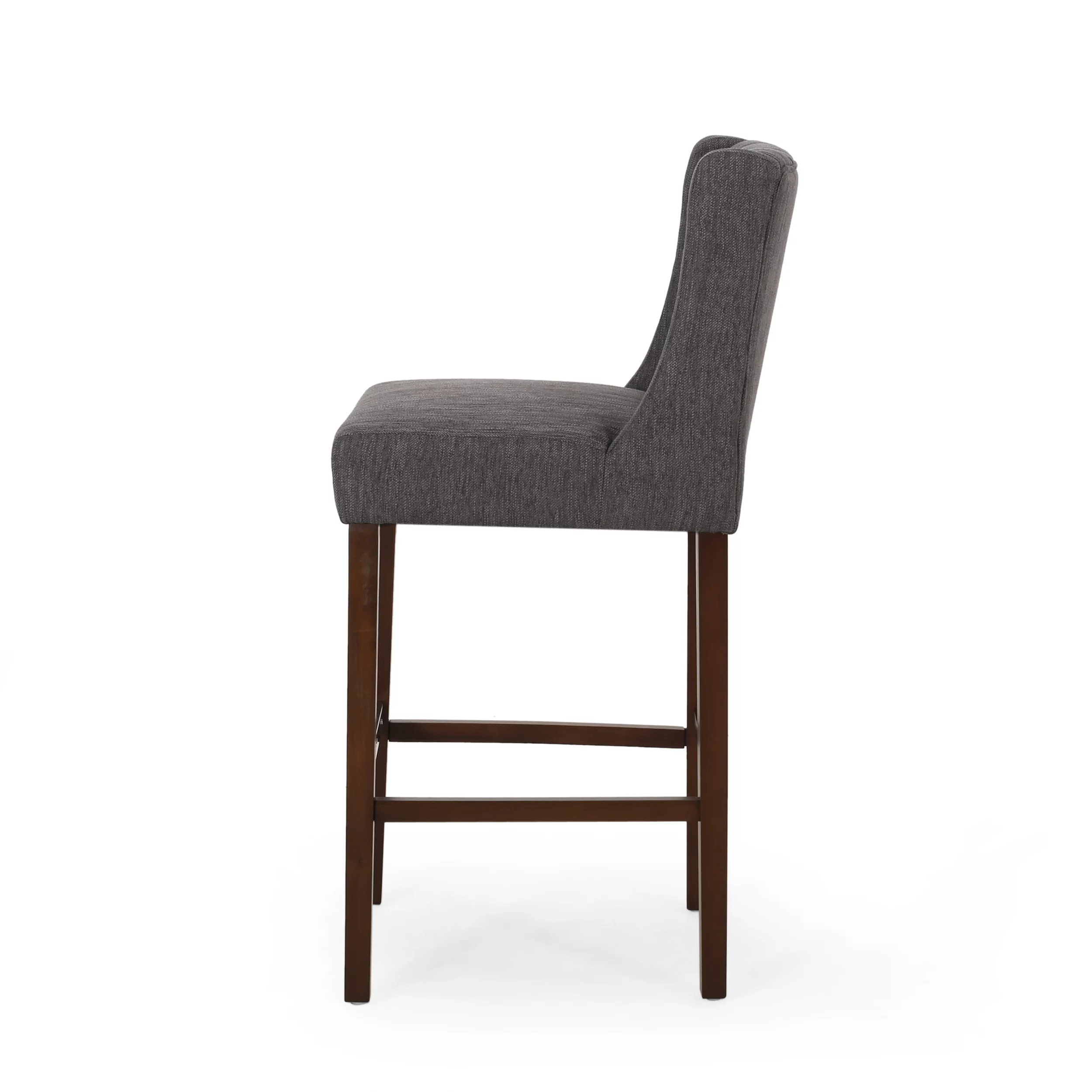 Noble House Daylanie Barstools, Charcoal, Espresso