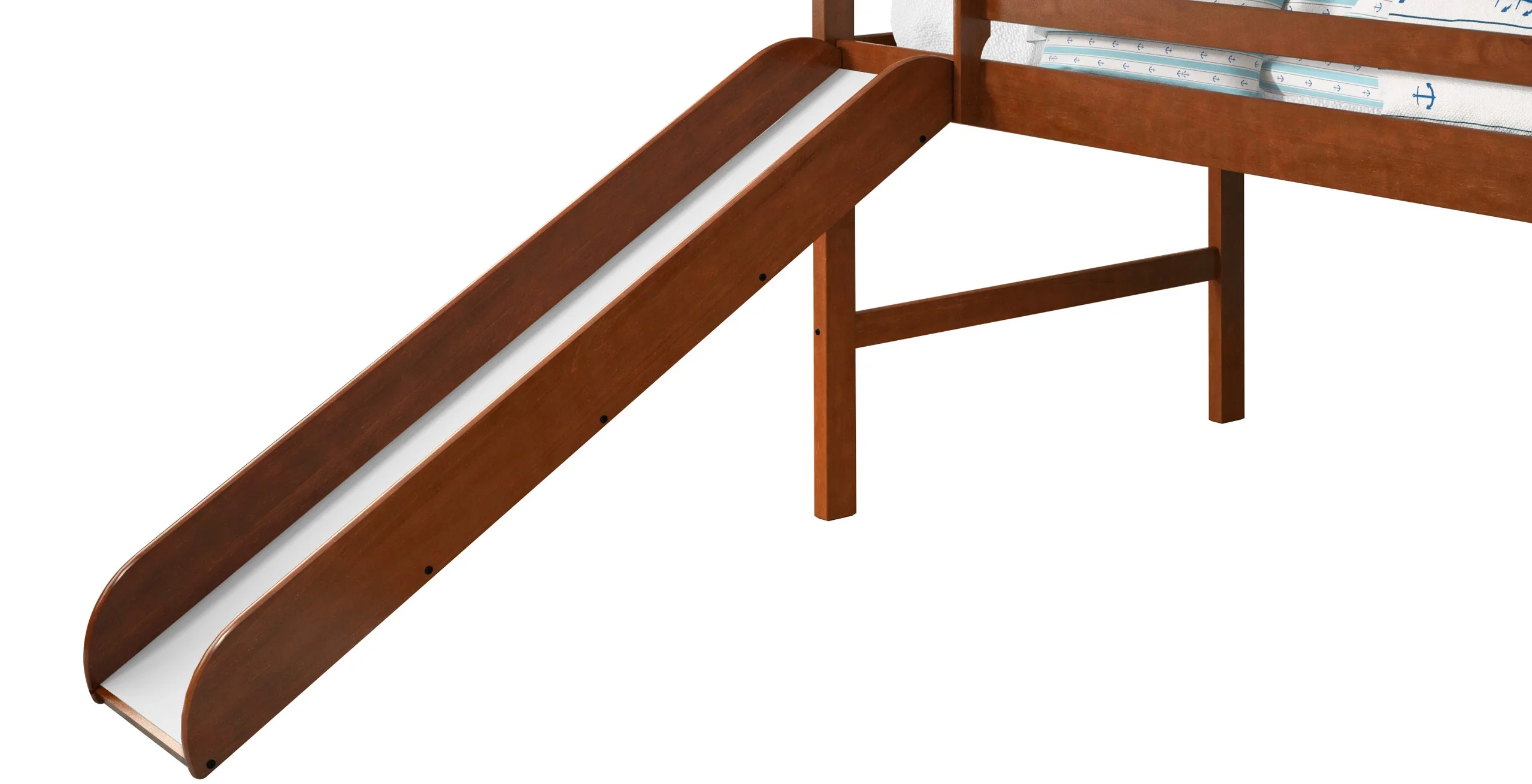 Donco Kids Twin Solid Wood Mission Low Loft Bed in Espresso