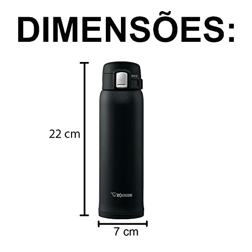 Zojirushi SM-SA60BA Stainless Steel Vacuum Insulated Mug, 1 Count (Pack of 1), Black, 20 oz.