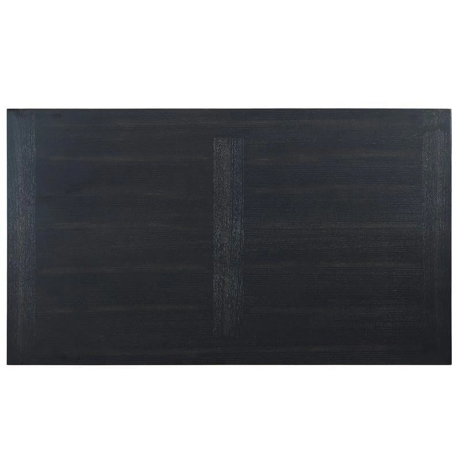 Bowery Hill Ebony Finish Wood Pedestal Cocktail Table