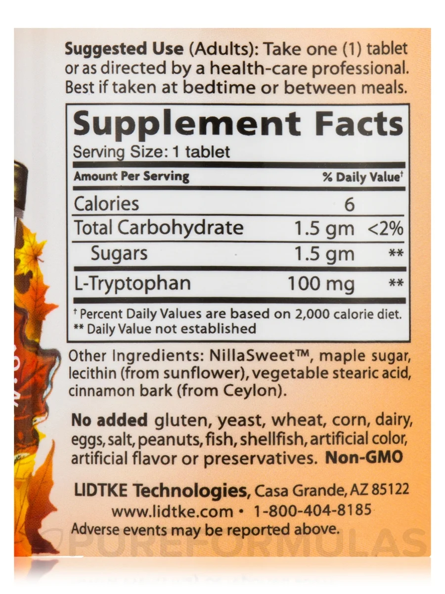 L-Tryptophan Chewable 60 tabs ME