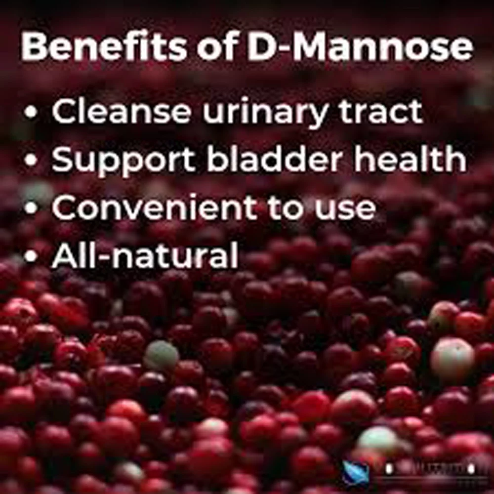 D-Mannose 1500mg Herbal Supplement 180 Capsules by Vitamins Because