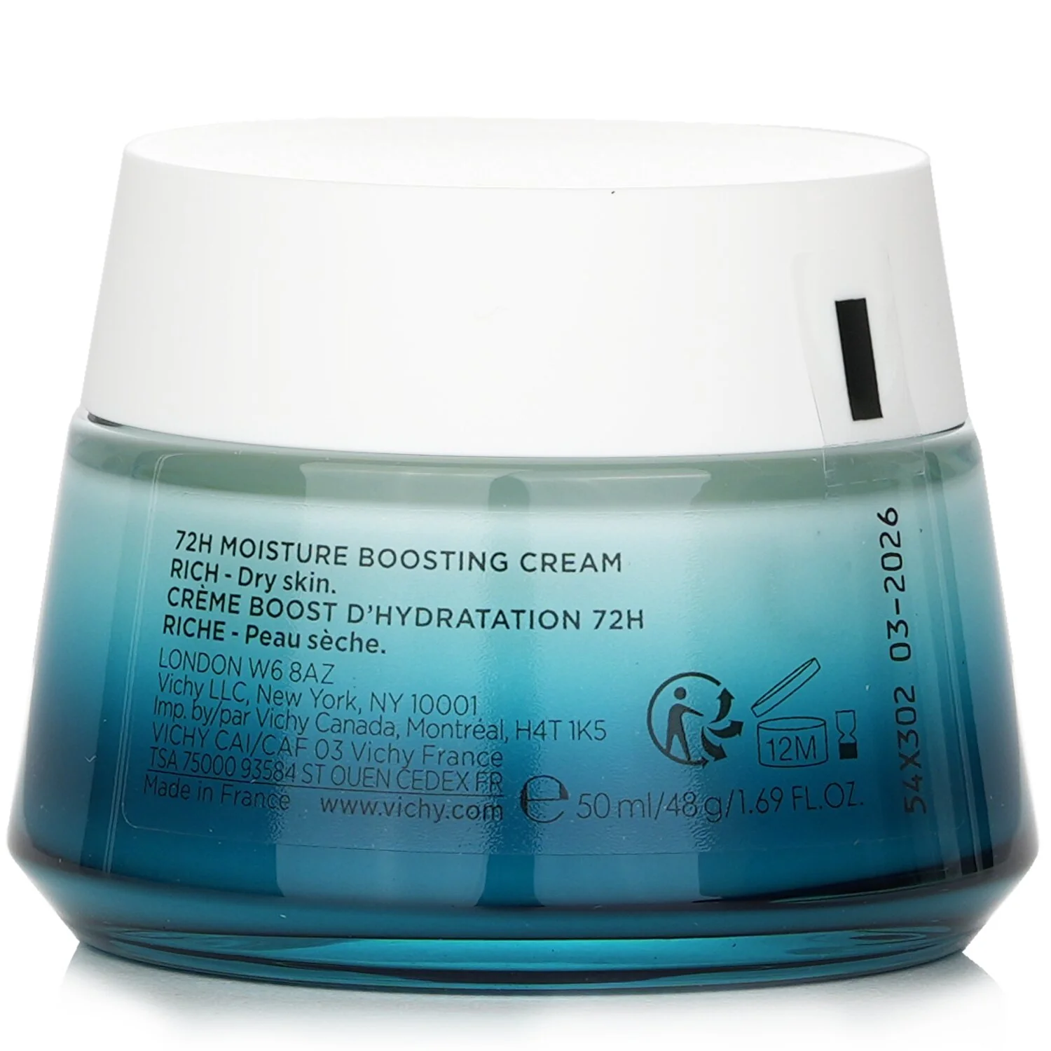 Vichy Mineral 89 72H Moisture Boosting Rich Cream  50ml